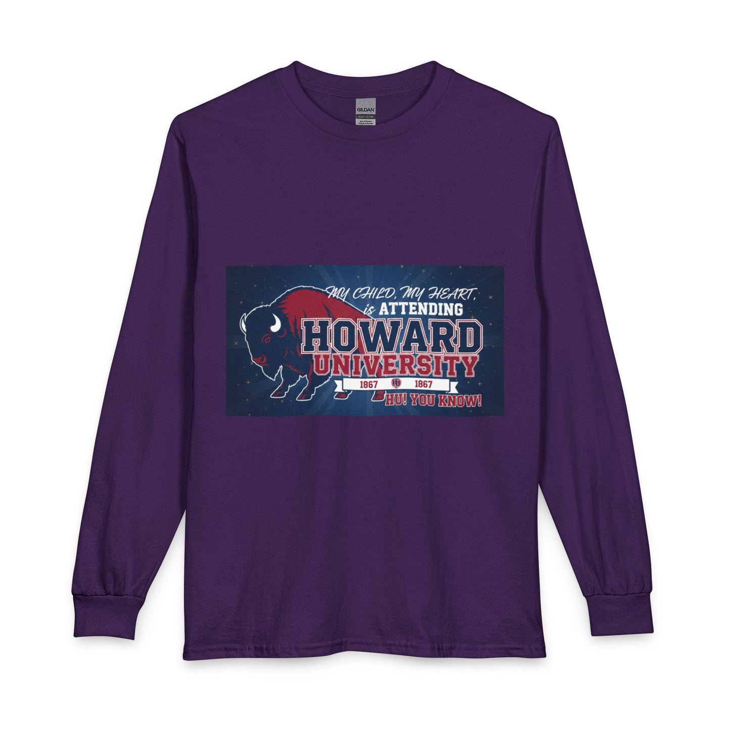 Howard University Pride Family Statement/Unisex Long Sleeve T-Shirt 6