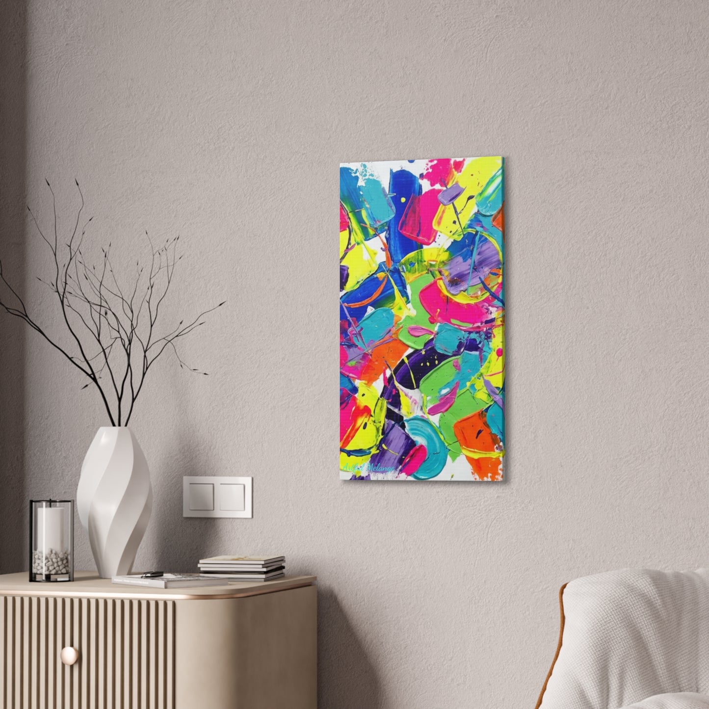 Acrylic Abstract Canvas Print - Richly Textured Artistry