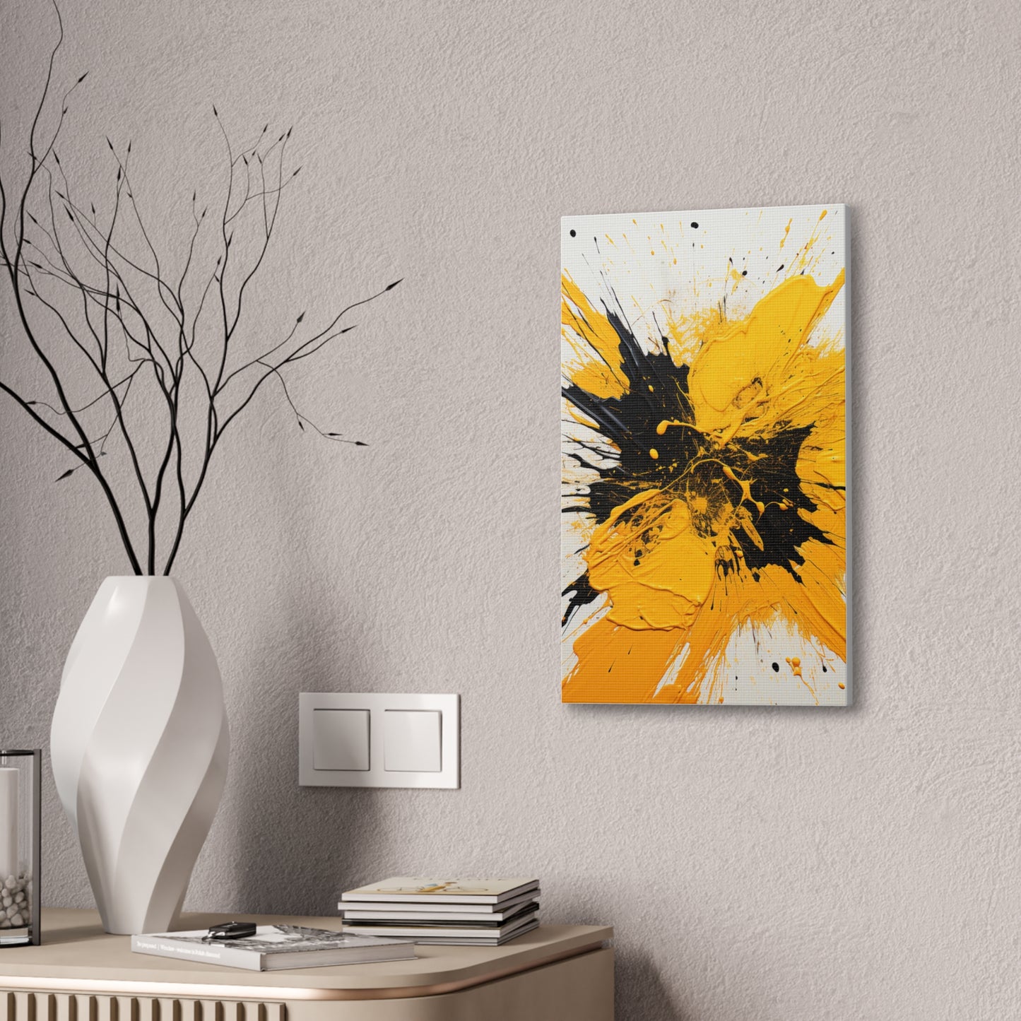 Acrylic Abstract Canvas Print - Richly Textured Artistry