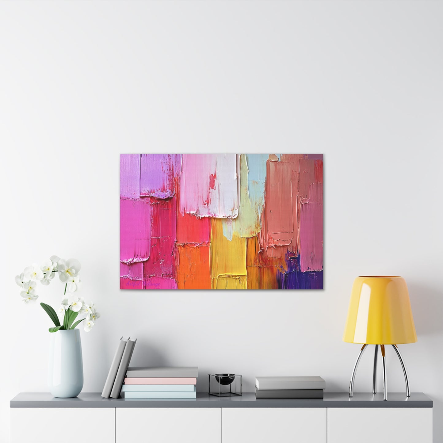 Acrylic Abstract Canvas Print - Richly Textured Artistry