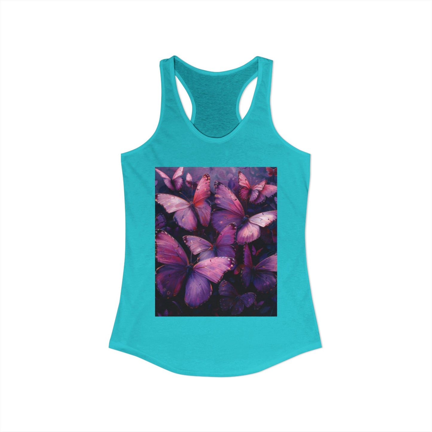 Flutter & Flow | Women's Razorback White T-Shirts with Artistic Butterflies 3