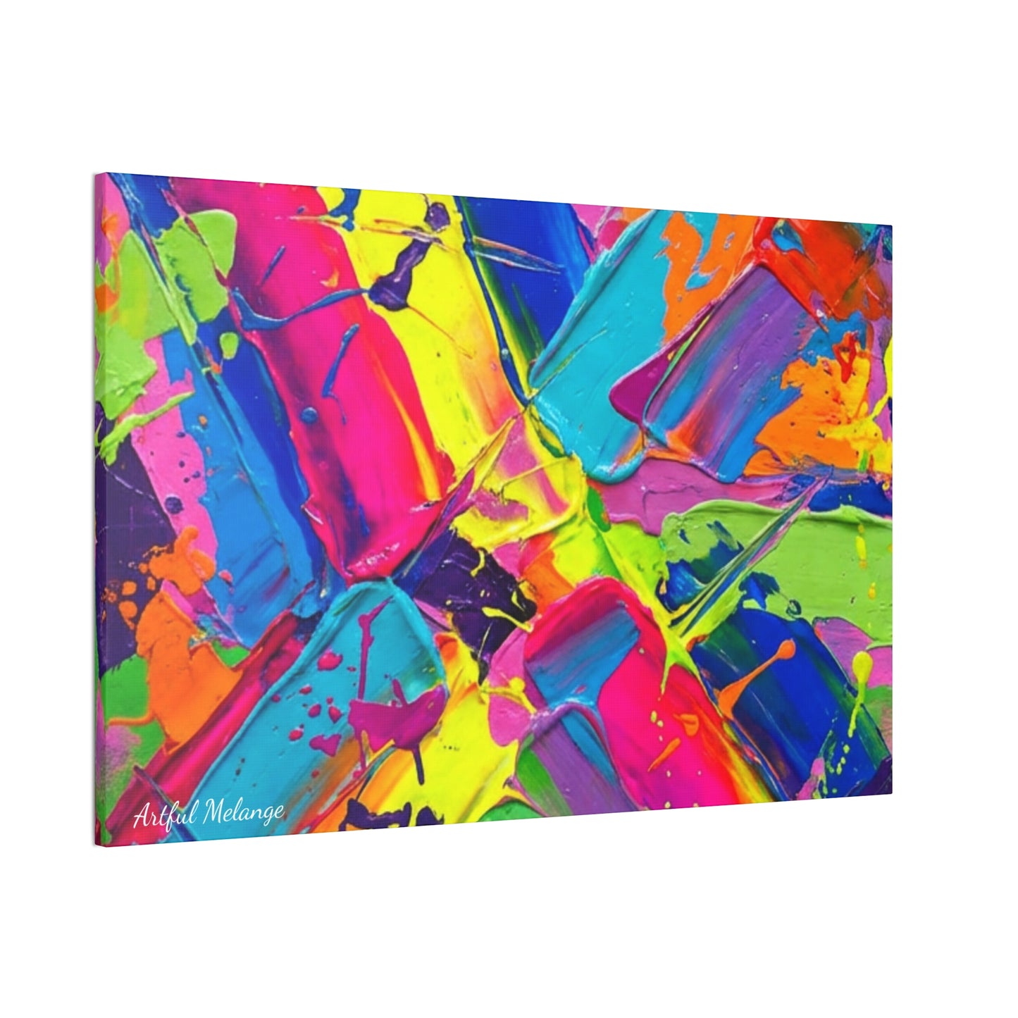 Acrylic Abstract Canvas Print - Richly Textured Artistry