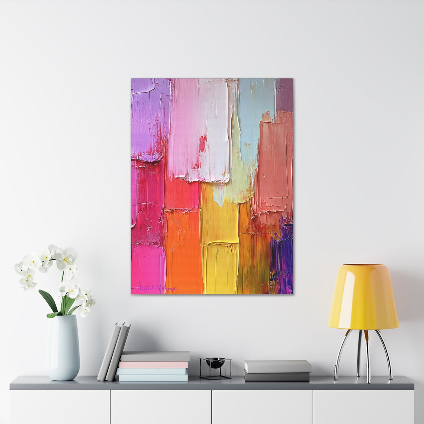 Acrylic Abstract Canvas Print - Richly Textured Artistry