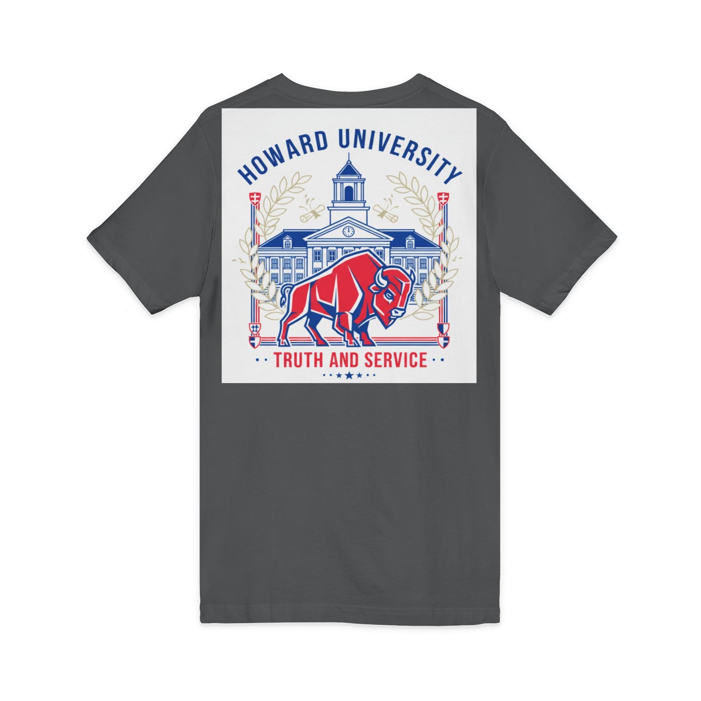 Howard University/ Truth and Service Unisex V-Neck T-Shirt 4