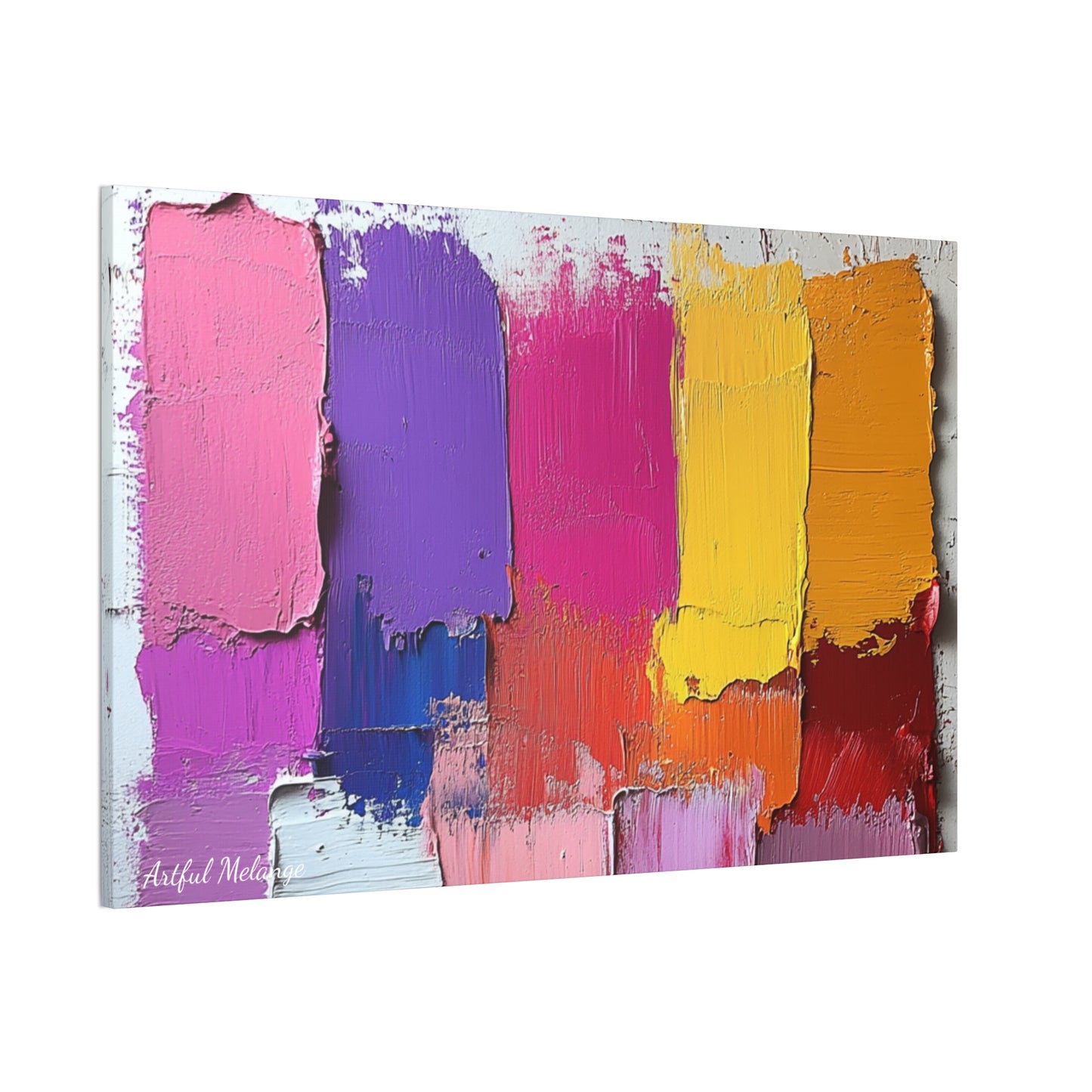 Acrylic Abstract Canvas Print - Richly Textured Artistry