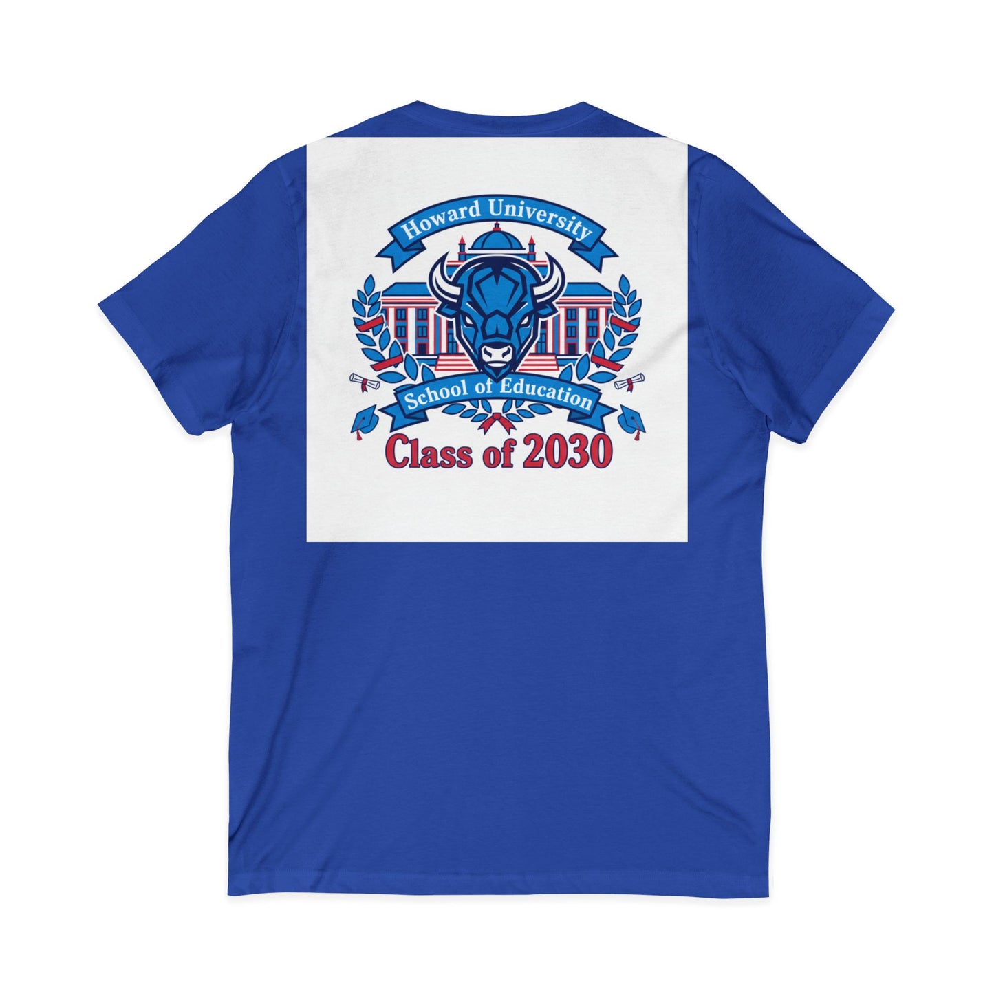 Howard University Class of 2030 Unisex V-Neck T-Shirt | The Mecca Incoming Class Tee