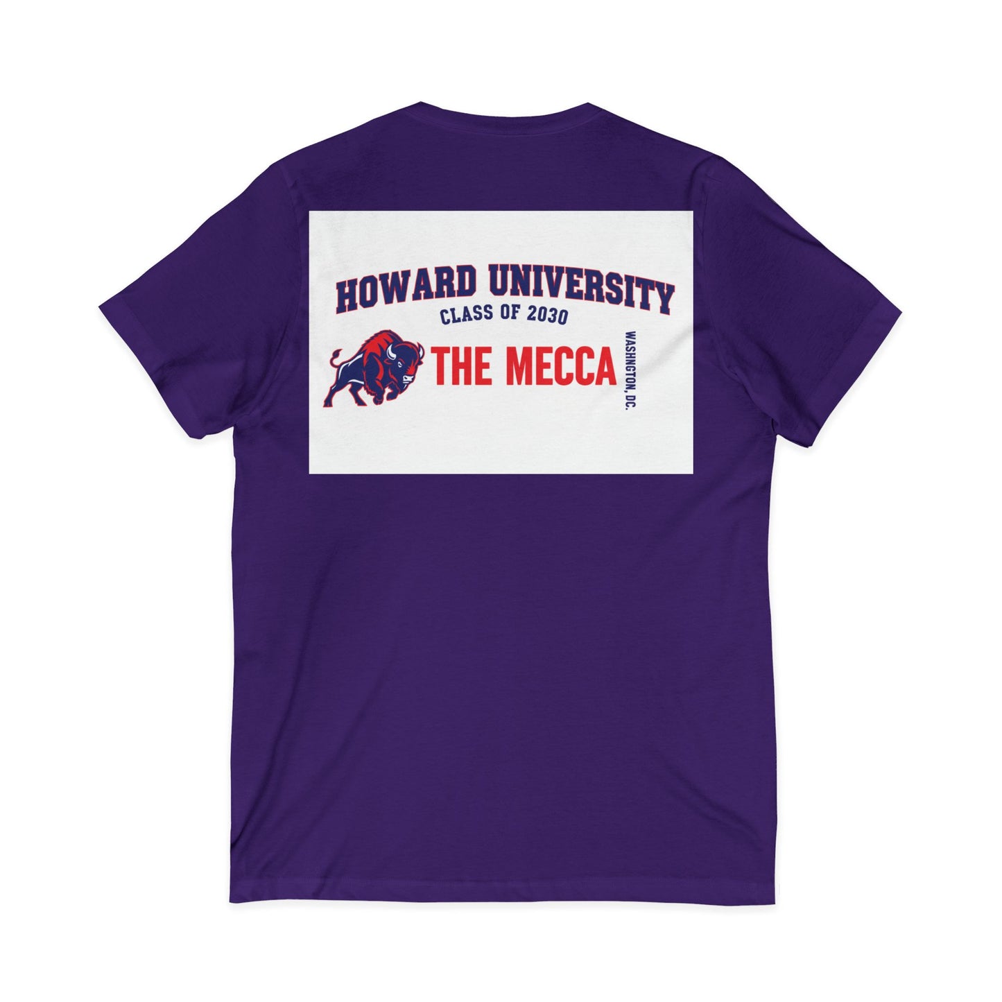 Howard University Class of 2030 Unisex V-Neck T-Shirt | The Mecca Incoming Class Tee