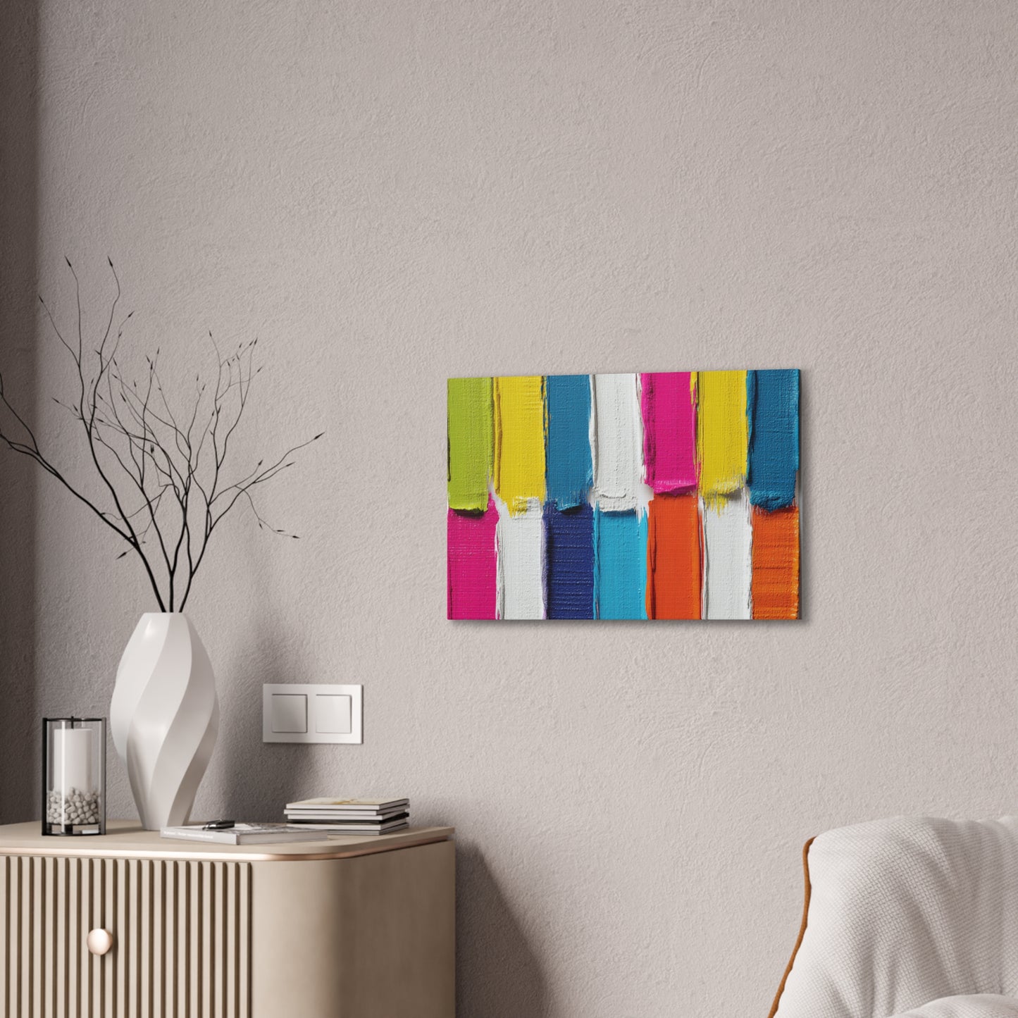 Acrylic Abstract Canvas Print - Richly Textured Artistry