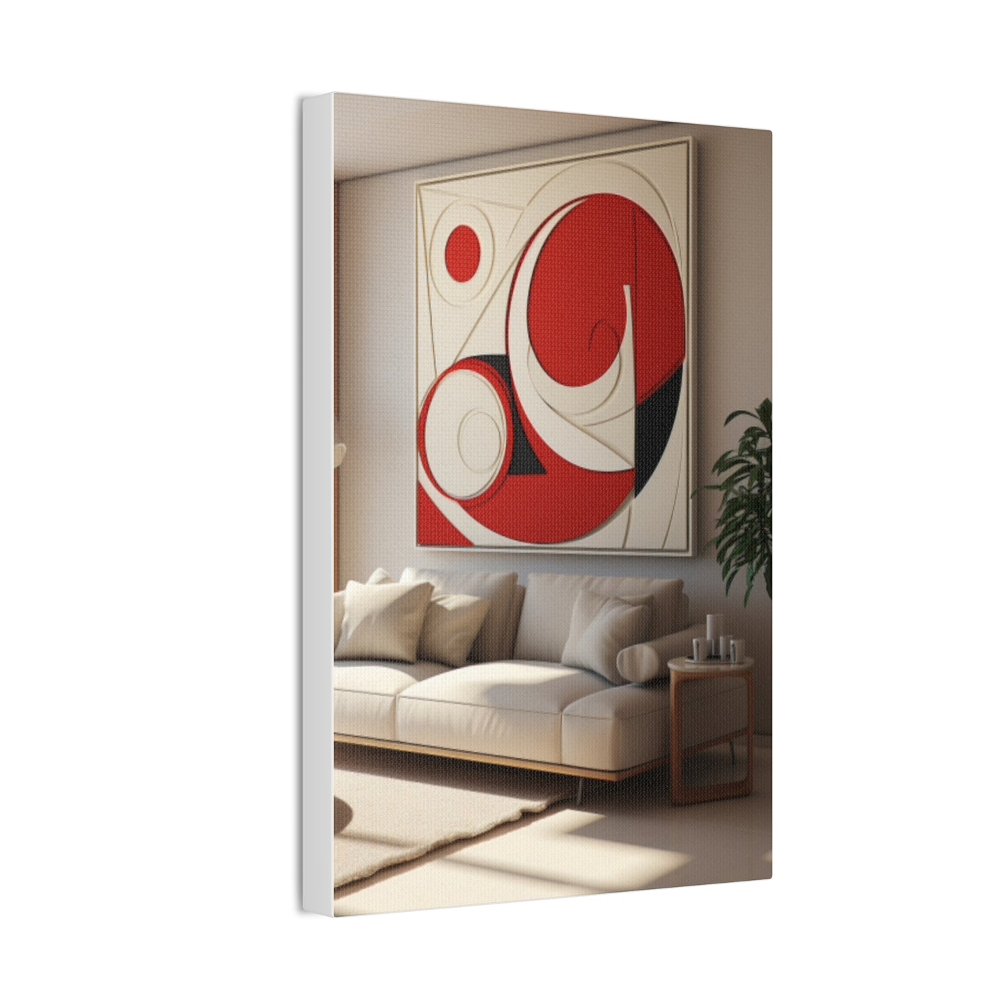 Crimson Elegance: A Symphony of Sophistication Canvas Print
