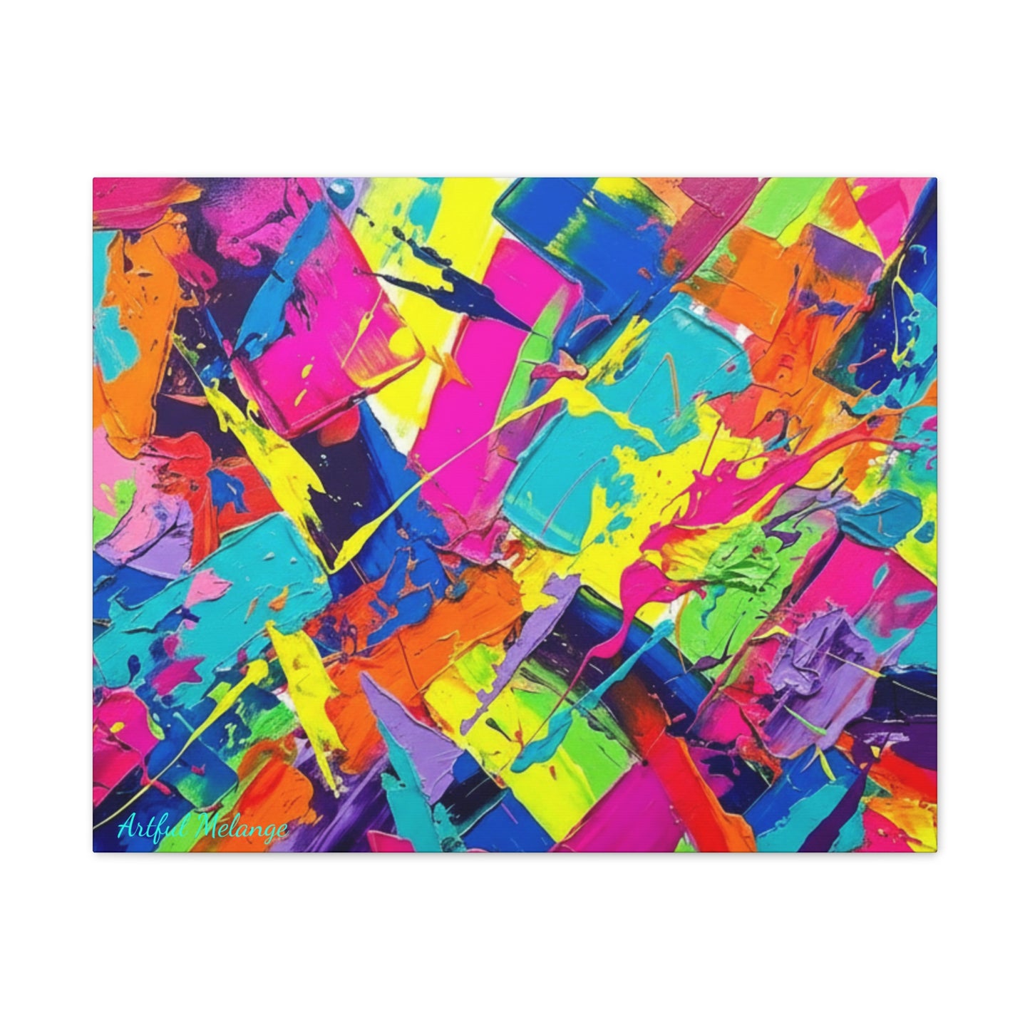 Acrylic Abstract Canvas Print - Richly Textured Artistry