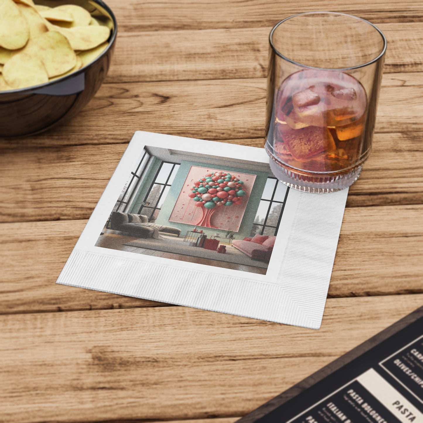 Dynamic Holiday Napkins for Sophisticated Living Spaces