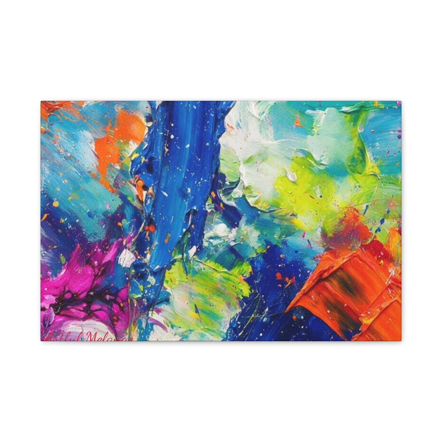 Acrylic Abstract Canvas Print - Richly Textured Artistry