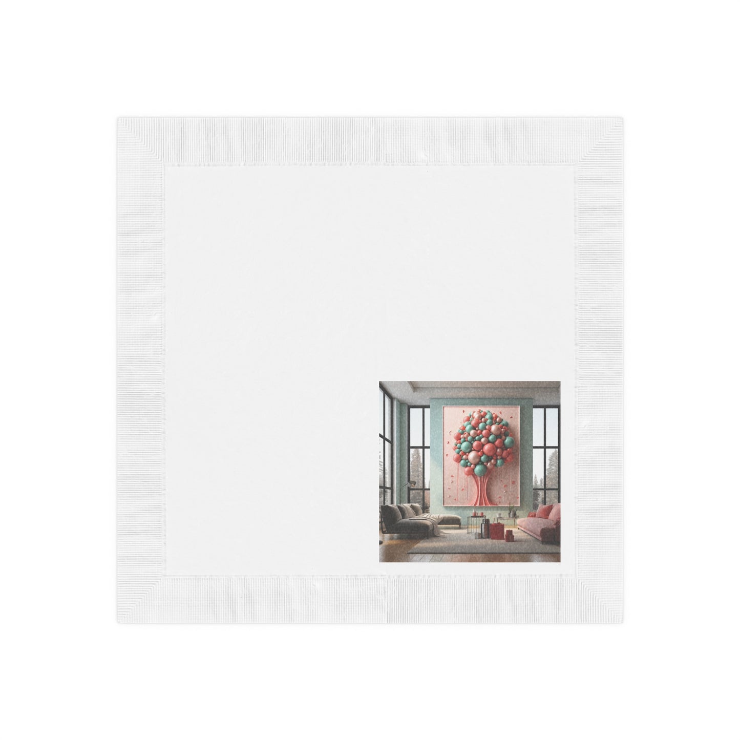 Dynamic Holiday Napkins for Sophisticated Living Spaces