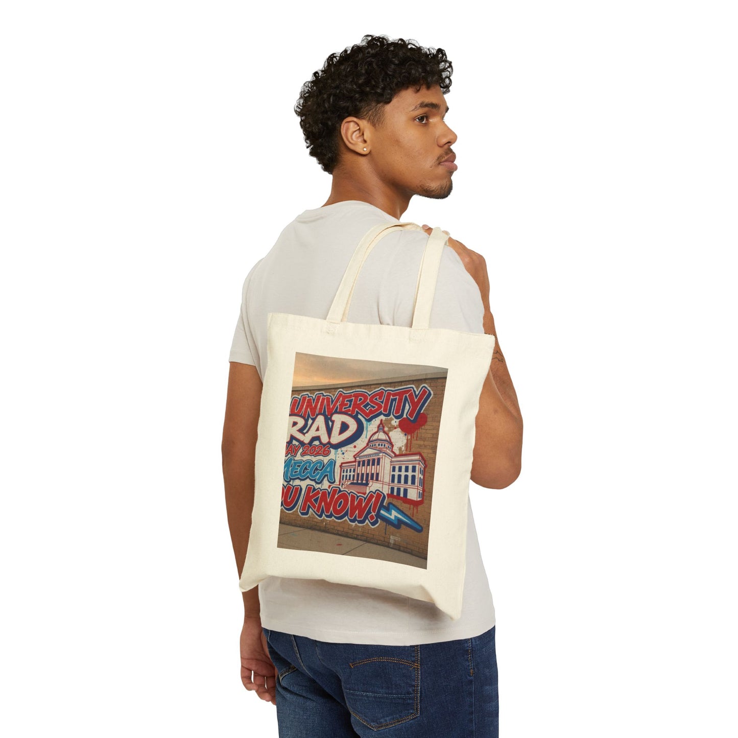 Howard University Grad Cotton Canvas Tote – HU, You Know! Rep your legacy. Carry your culture
