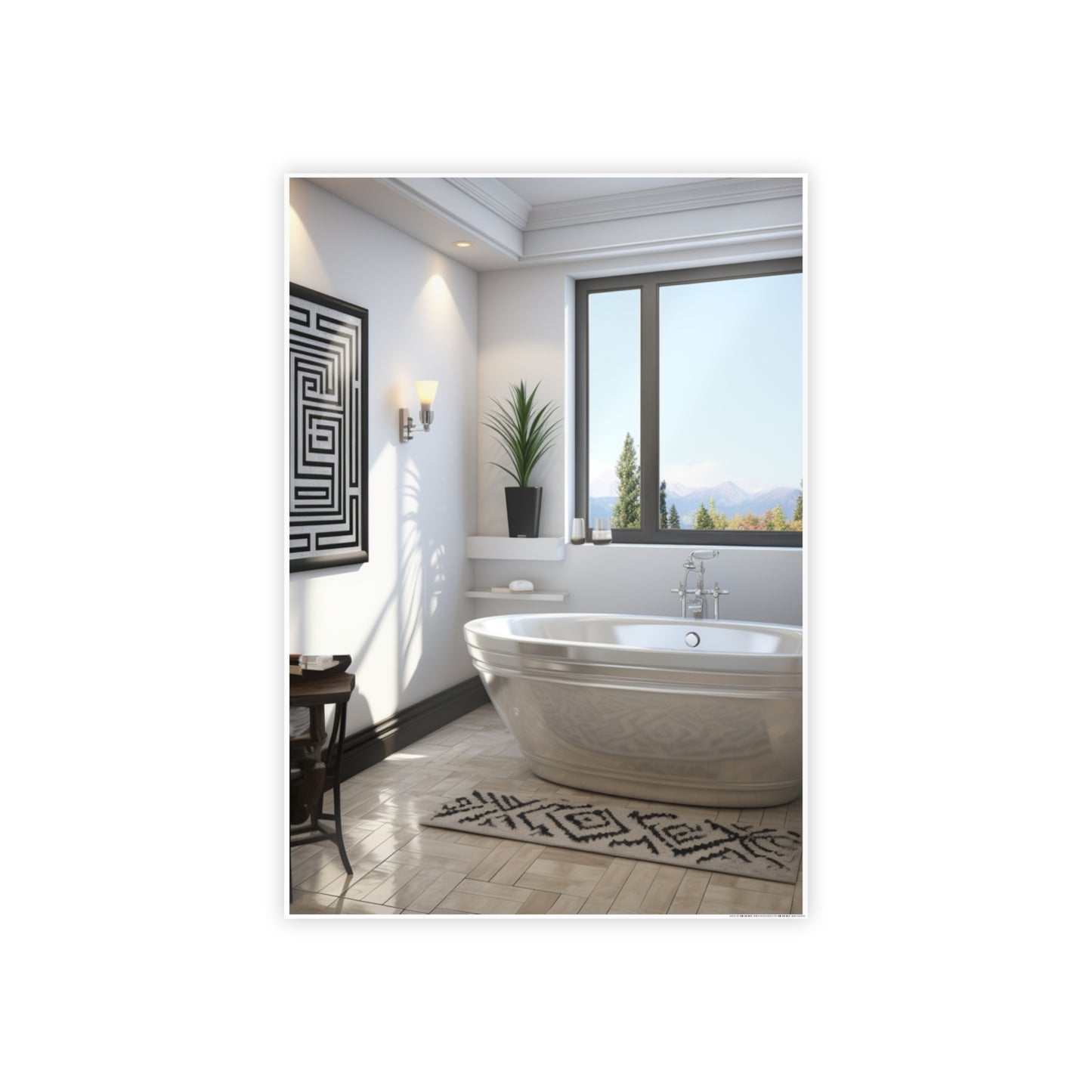 Cultural Elegance Bathscapes Poster Art