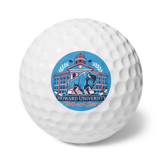 Howard University “The Yard Legacy” Golf Ball Set, 6 pcs 6
