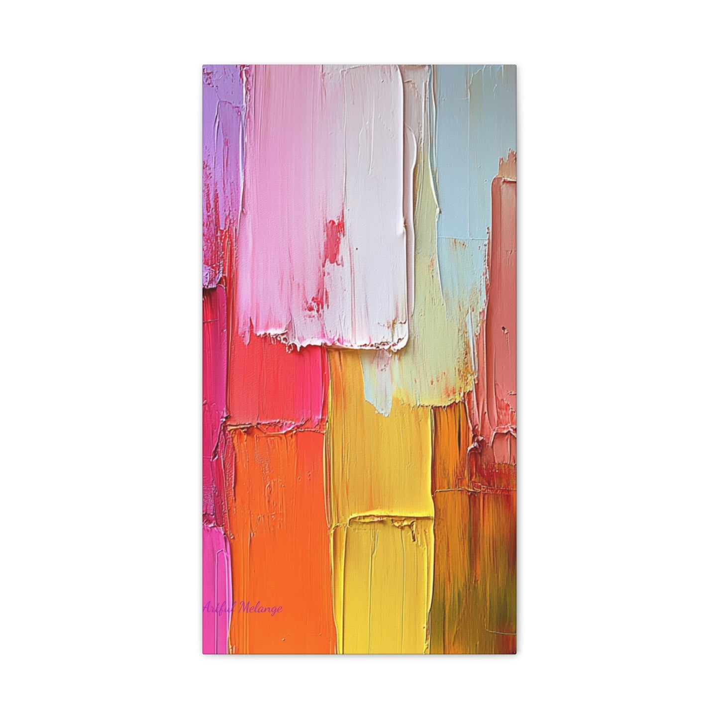 Acrylic Abstract Canvas Print - Richly Textured Artistry