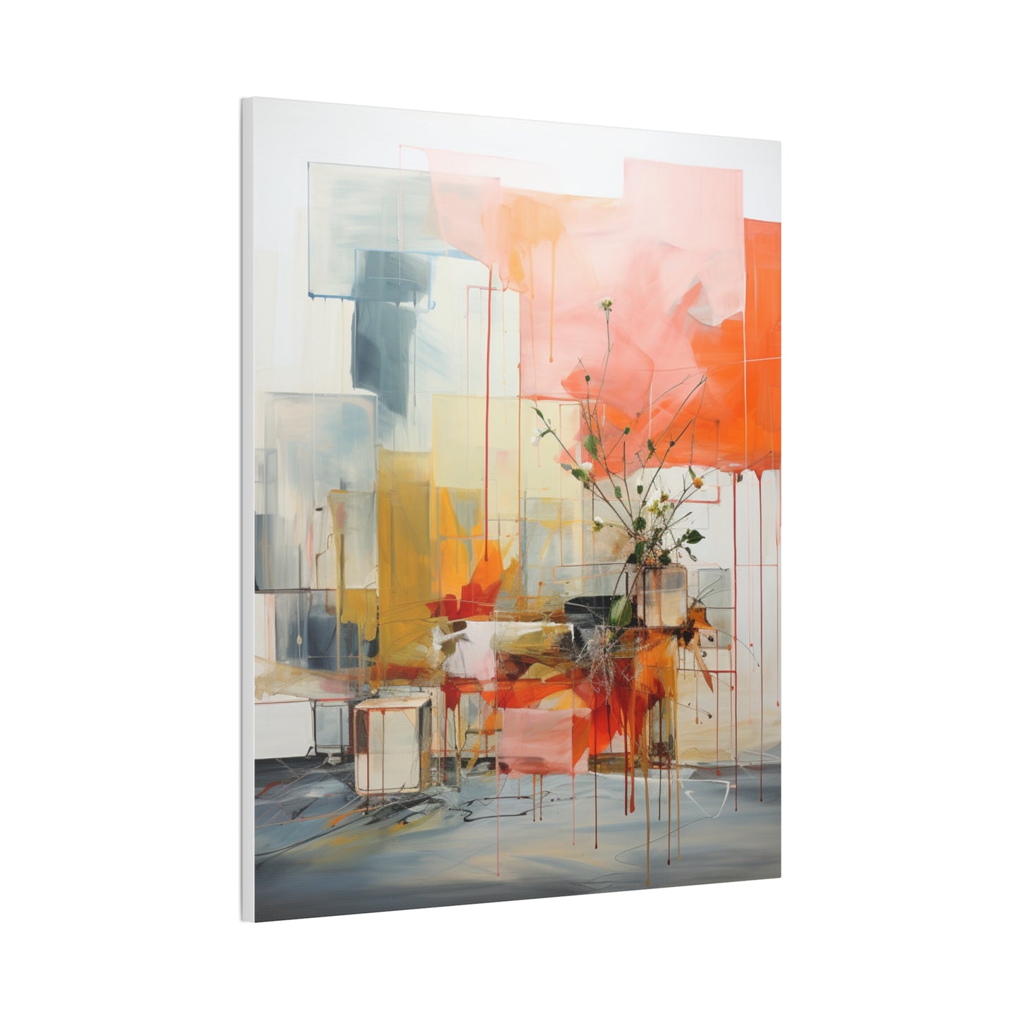 Timeless Elegance: Refined Muted Hues Canvas Print for Sophisticated Living Spaces