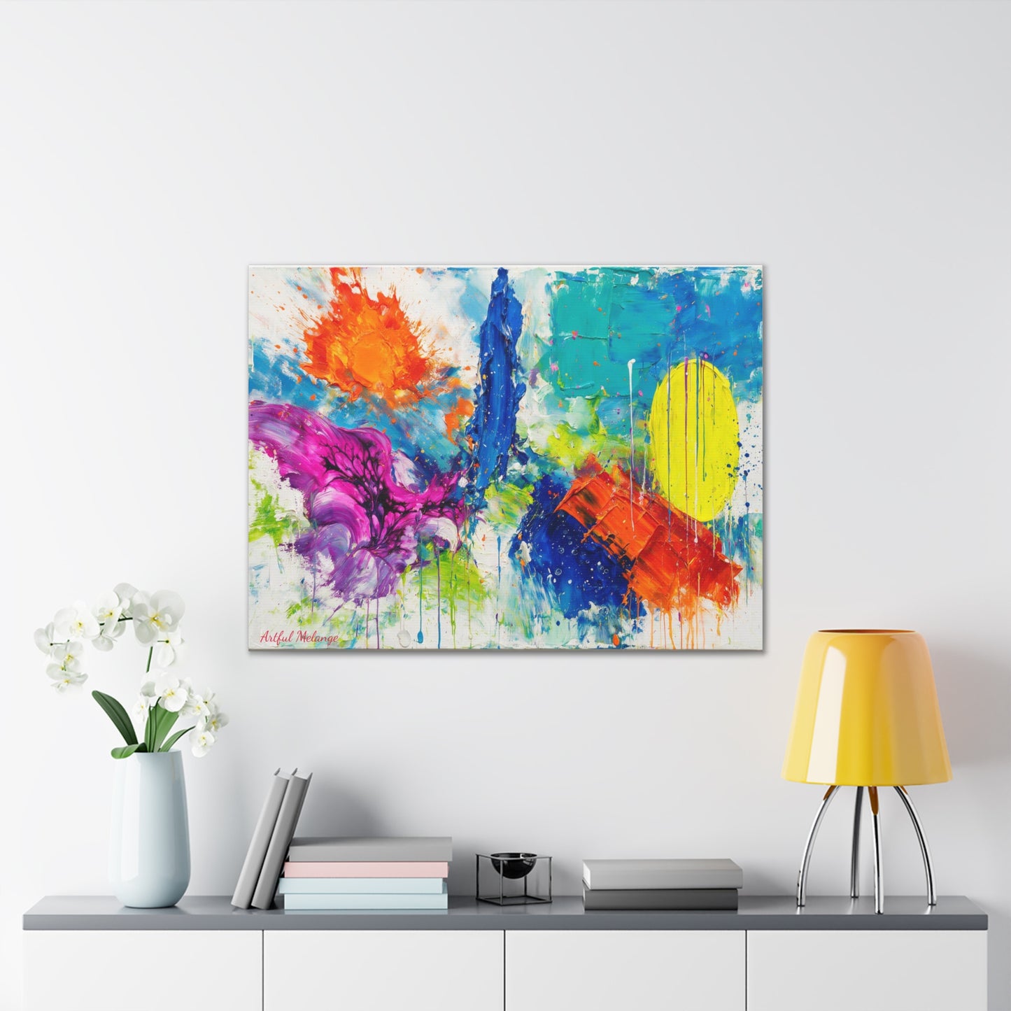 Acrylic Abstract Canvas Print - Richly Textured Artistry