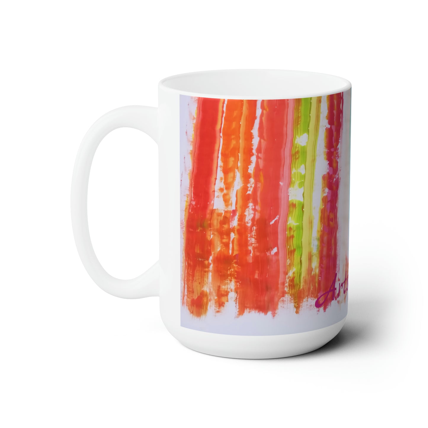 Artsy Pour Ceramic Mug 15oz