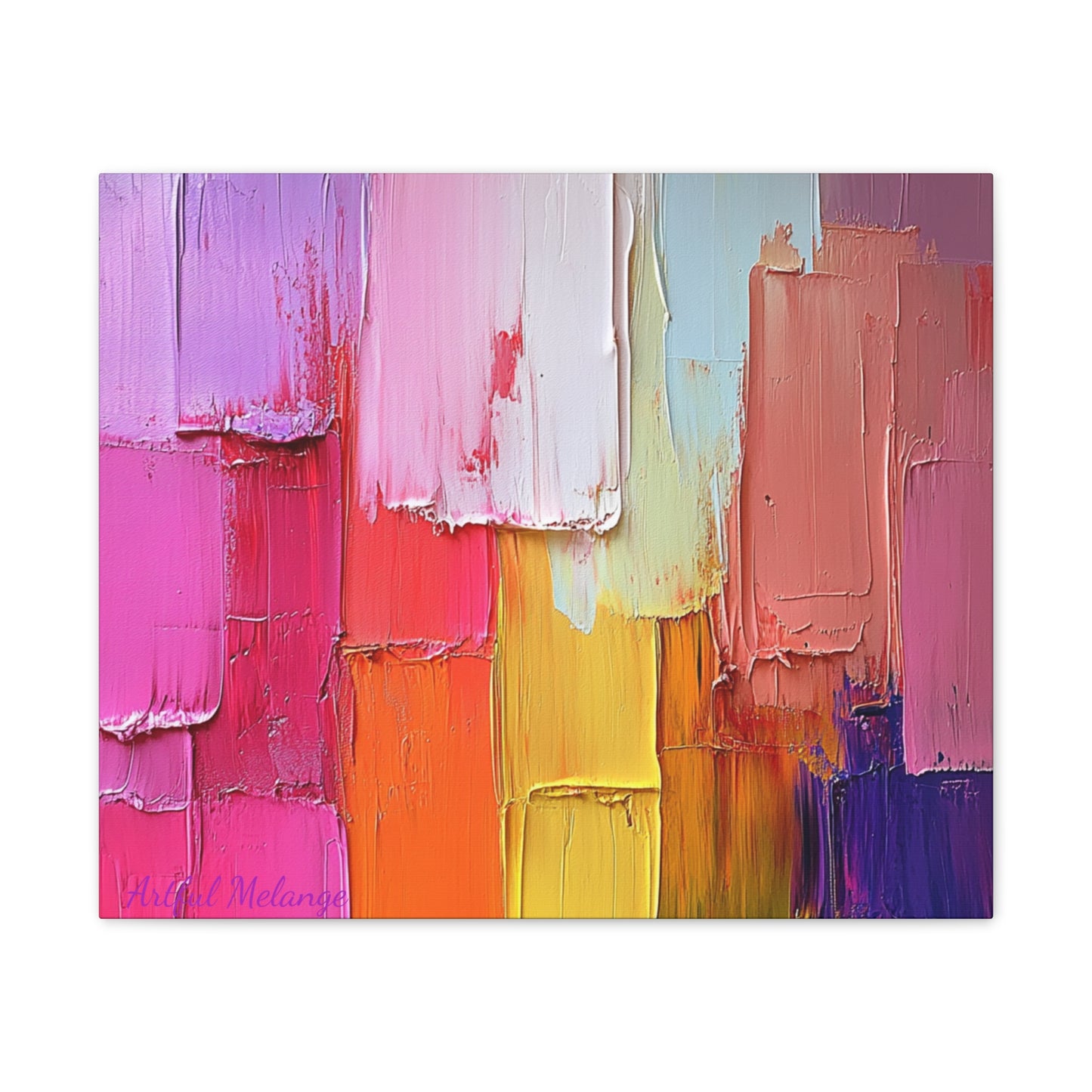 Acrylic Abstract Canvas Print - Richly Textured Artistry