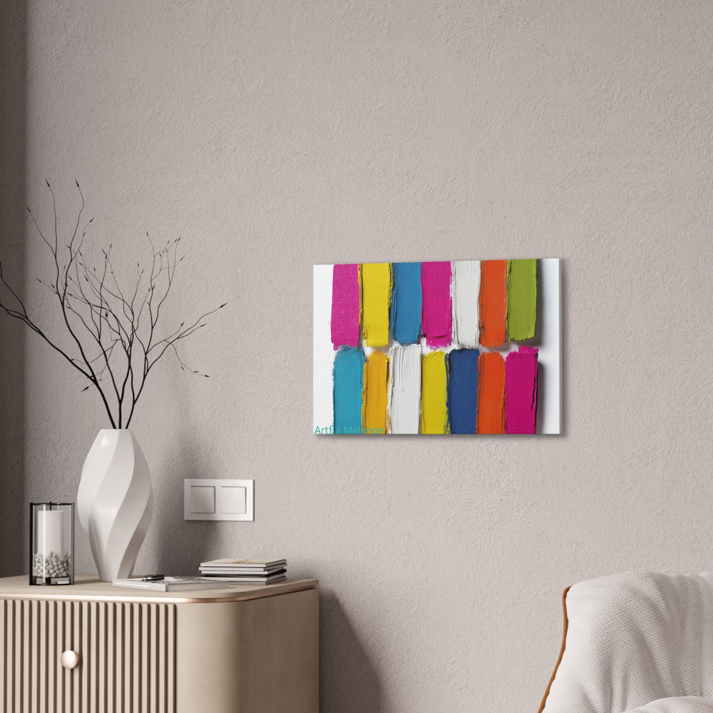 Acrylic Abstract Canvas Print - Richly Textured Artistry