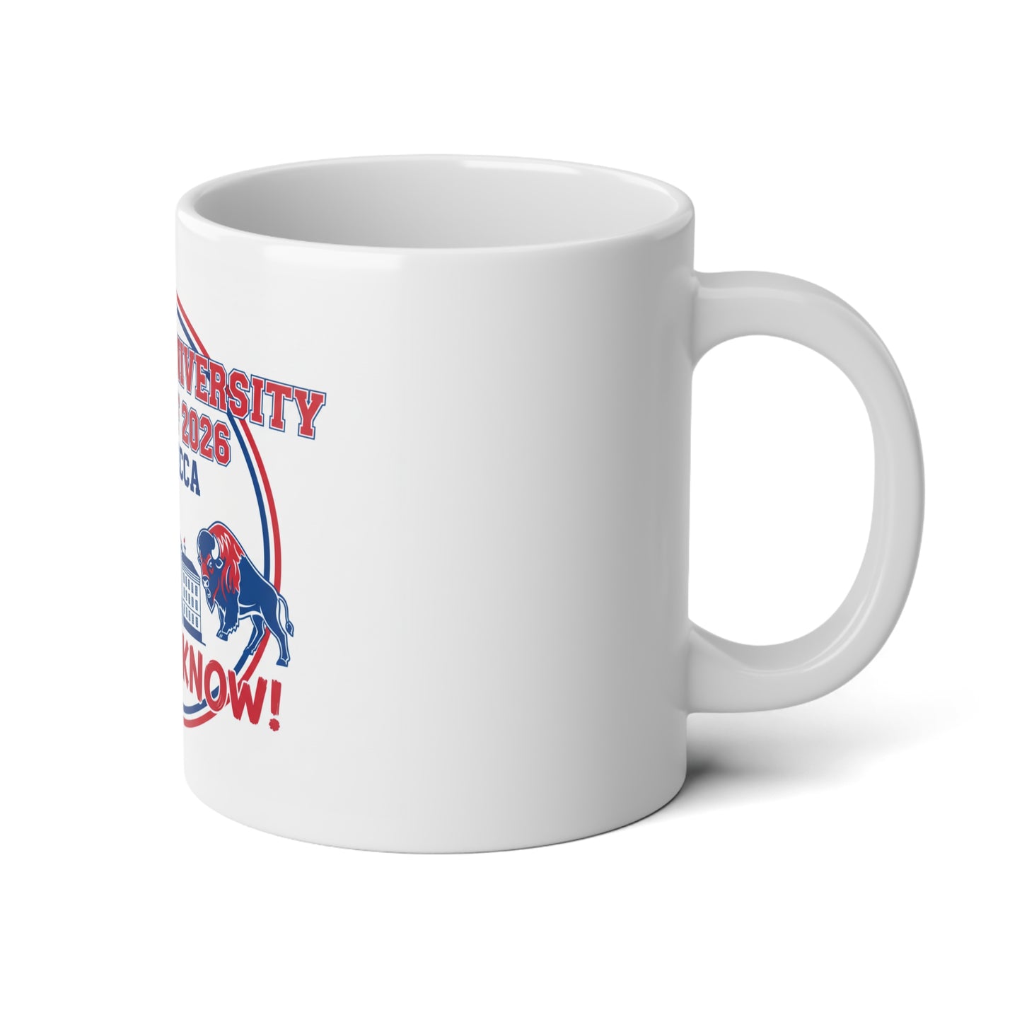 Howard University Class of 2026 Mug – The Mecca Bison Pride,Jumbo Mug, 20oz