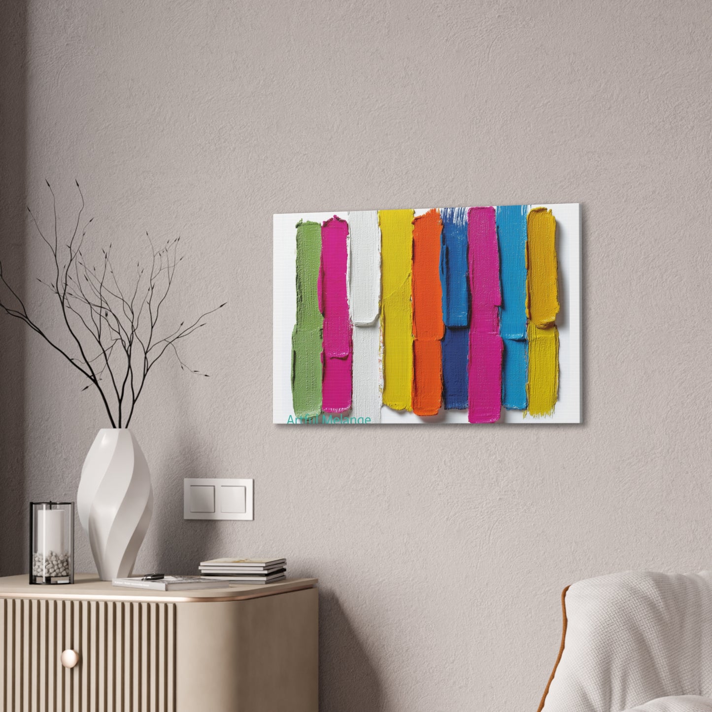 Acrylic Abstract Canvas Print - Richly Textured Artistry