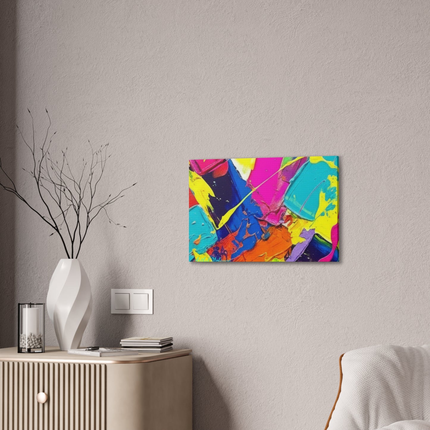 Acrylic Abstract Canvas Print - Richly Textured Artistry