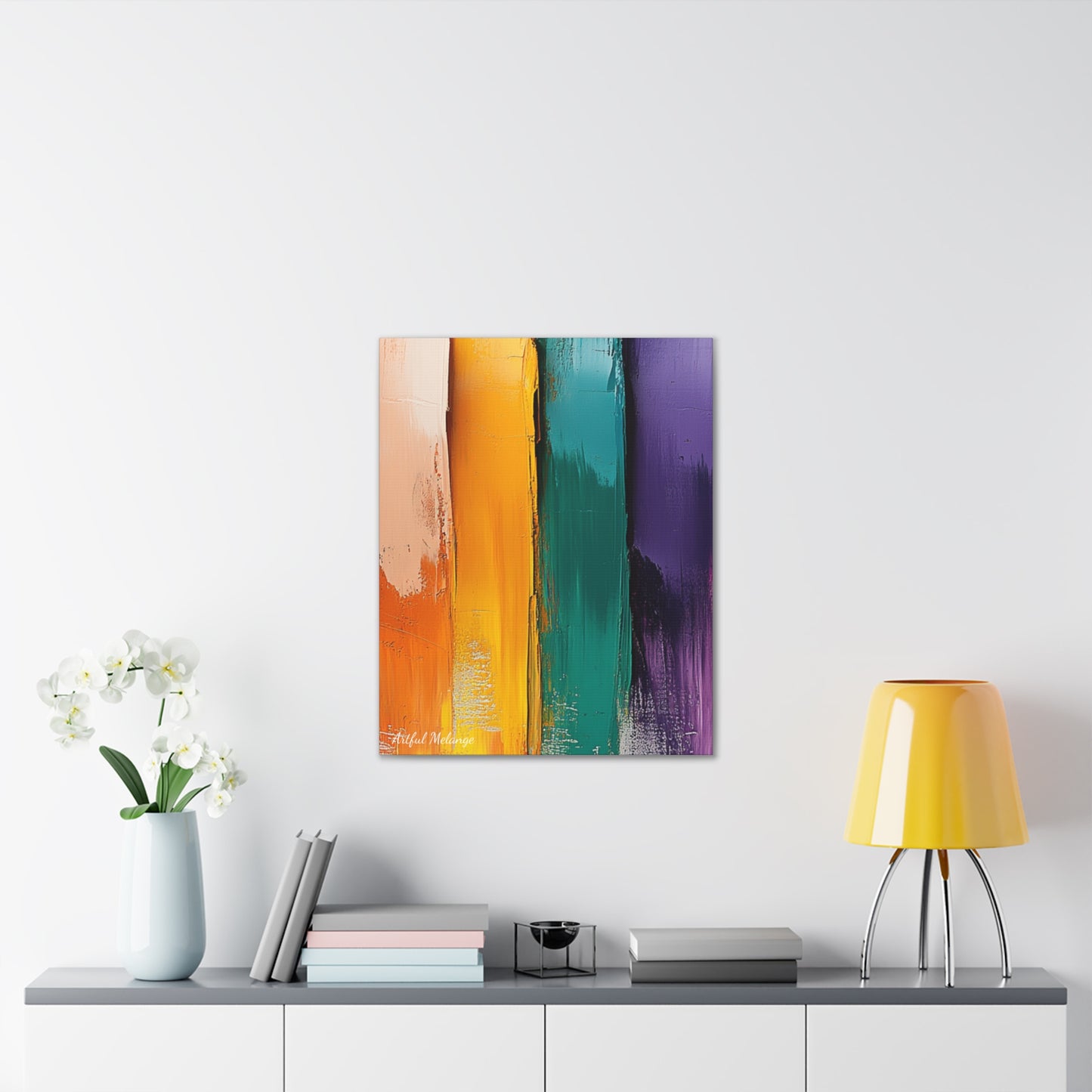 Acrylic Abstract Canvas Print - Richly Textured Artistry