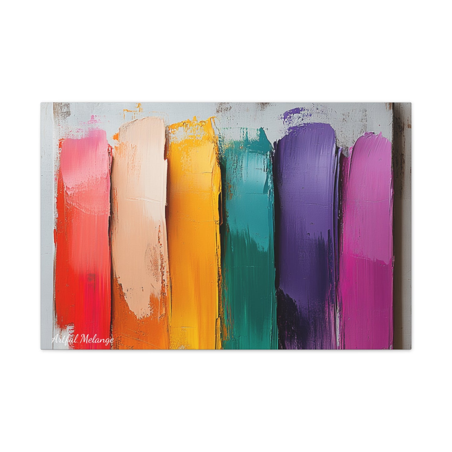 Acrylic Abstract Canvas Print - Richly Textured Artistry