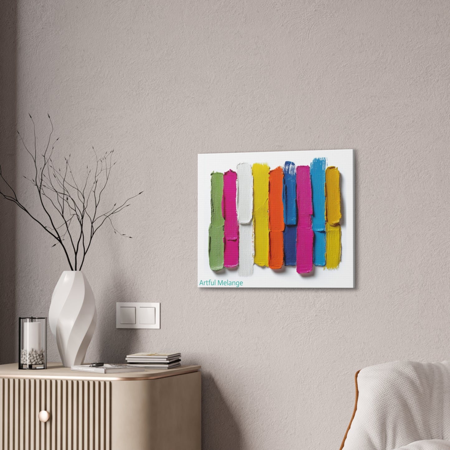 Acrylic Abstract Canvas Print - Richly Textured Artistry