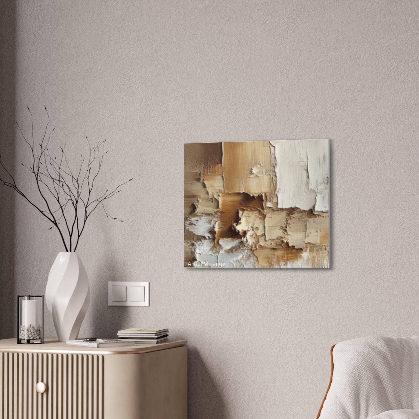 Acrylic Abstract Canvas Print - Richly Textured Artistry