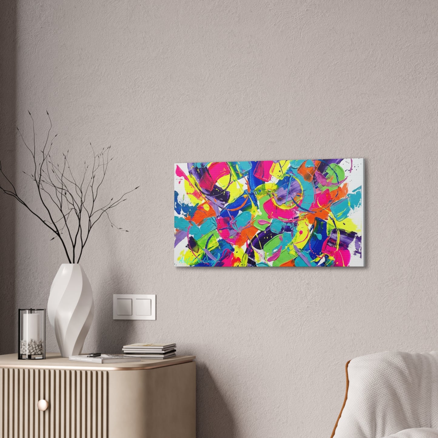Acrylic Abstract Canvas Print - Richly Textured Artistry