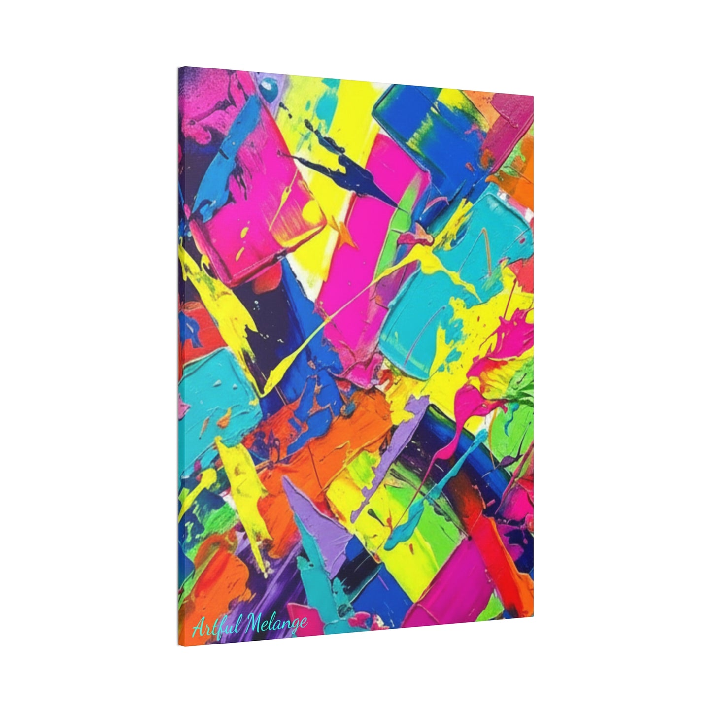 Acrylic Abstract Canvas Print - Richly Textured Artistry