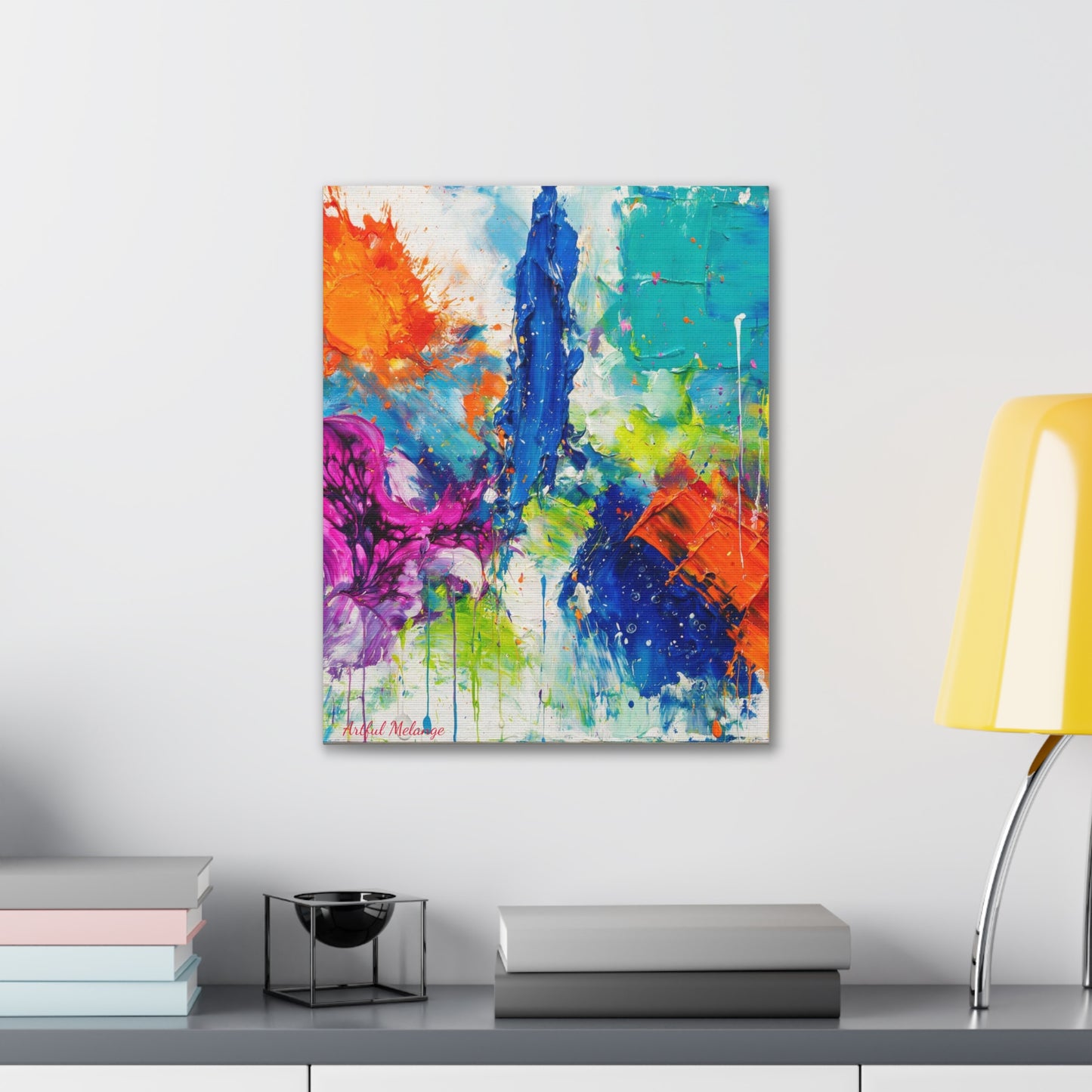 Acrylic Abstract Canvas Print - Richly Textured Artistry