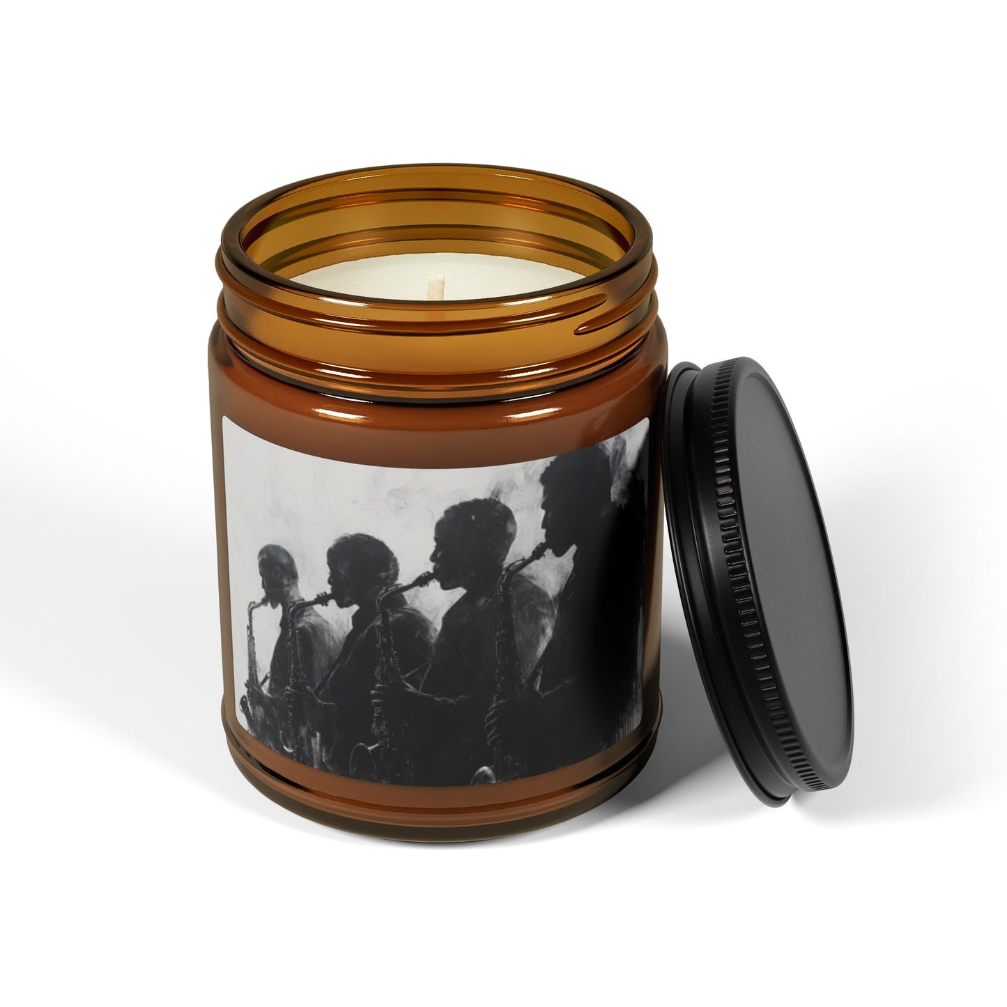 Harmony and Soul Scented Black Excellence Soy Candle 6