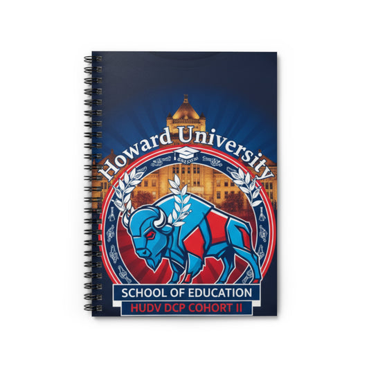 Howard University SOE Cohort 2 Signature Journal Collection/Spiral Notebook - Ruled Line