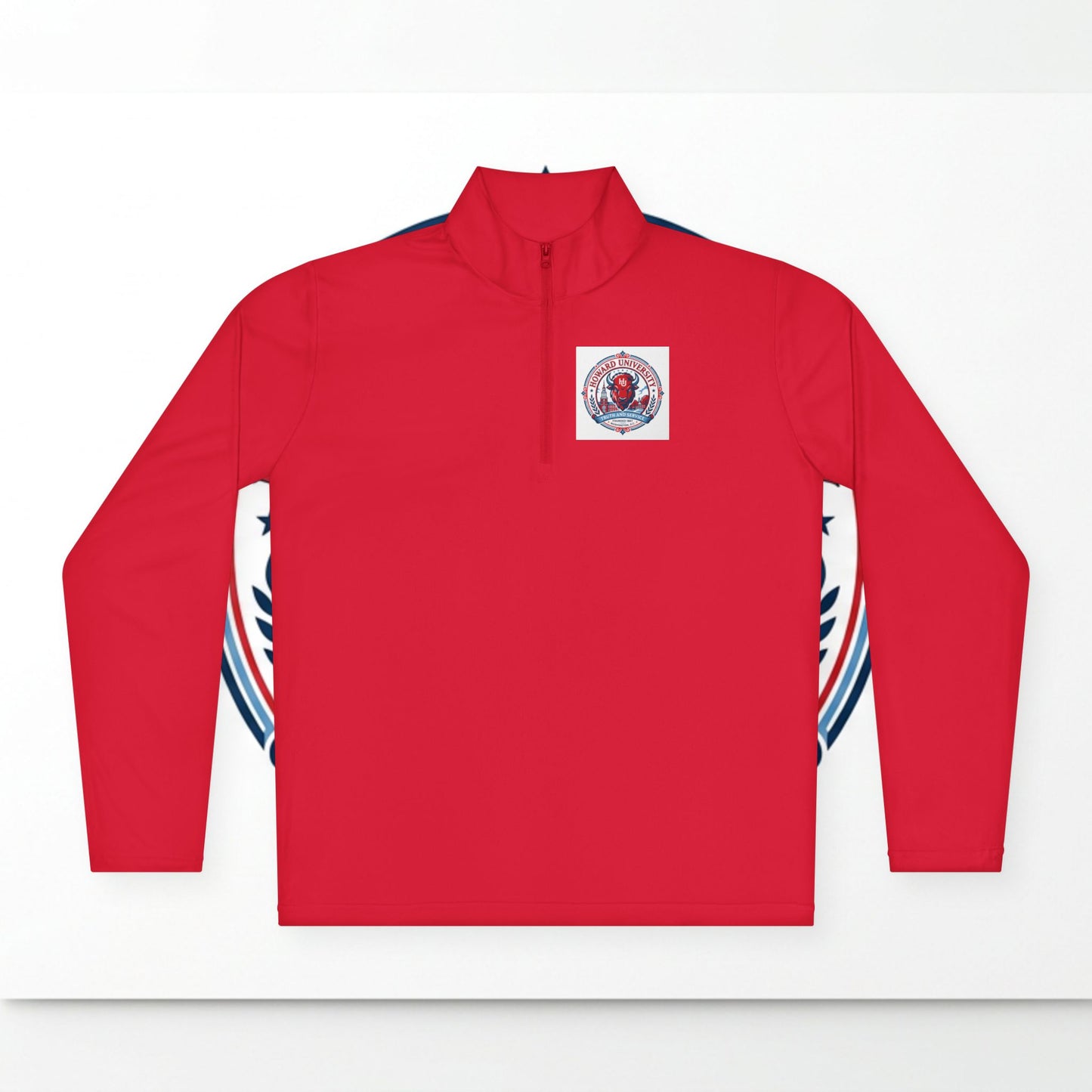 Howard University Legacy Unisex 1/4 Zip Pullover – Classic Solid Color HBCU Pride Collection/ Truth and Service