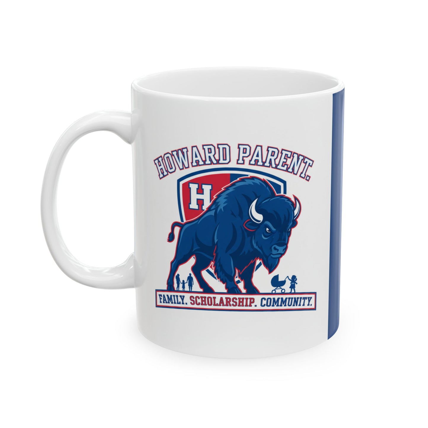 HU Parent Mug Collection  Proud, Connected, Bison Strong /Ceramic Mug, (11oz, 15oz) 2