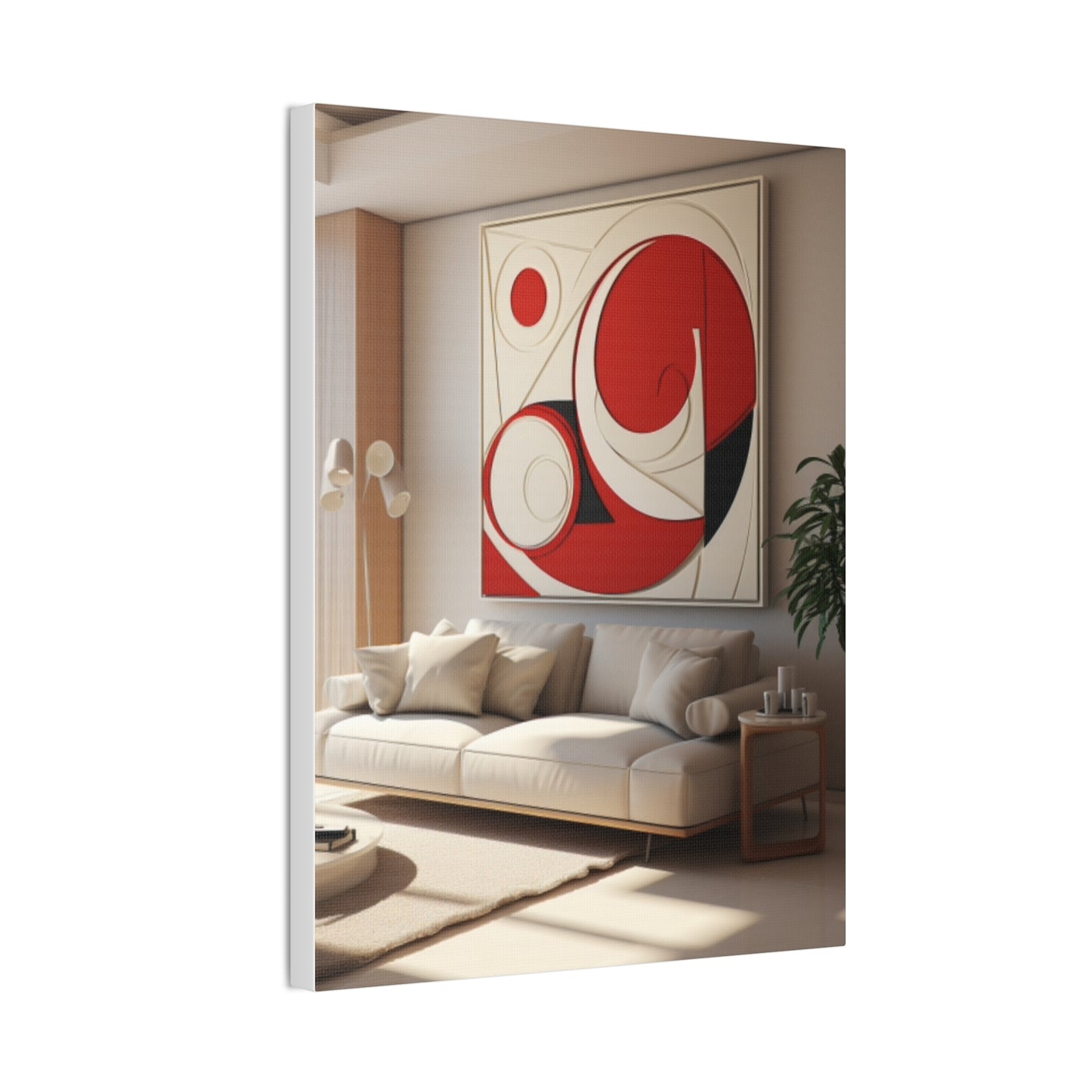 Crimson Elegance: A Symphony of Sophistication Canvas Print