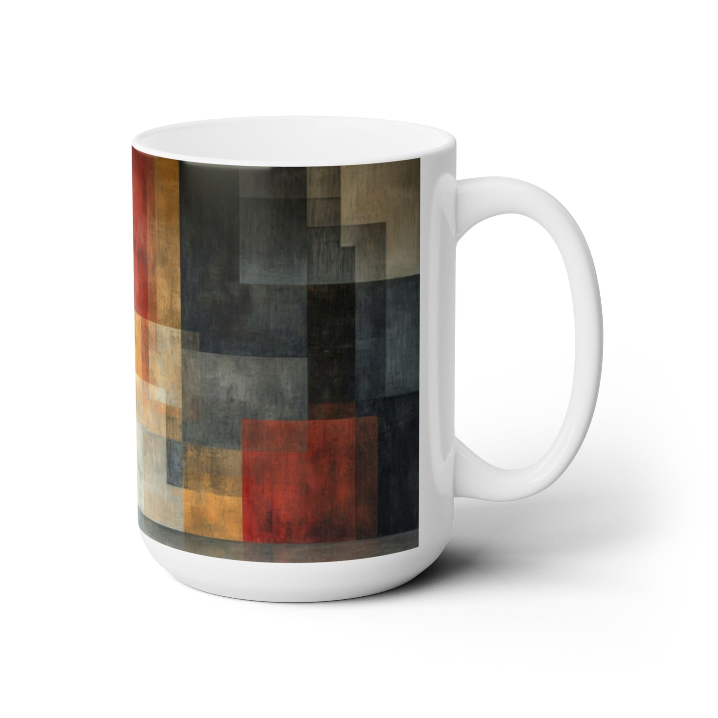 Artsy Abstract Ceramic Mug 15oz