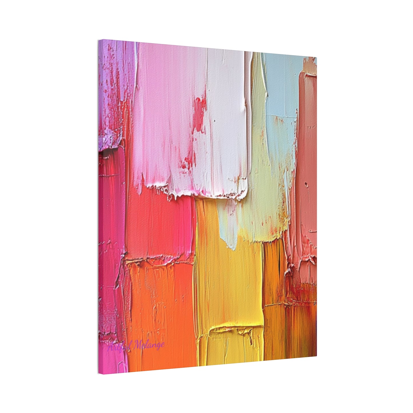 Acrylic Abstract Canvas Print - Richly Textured Artistry