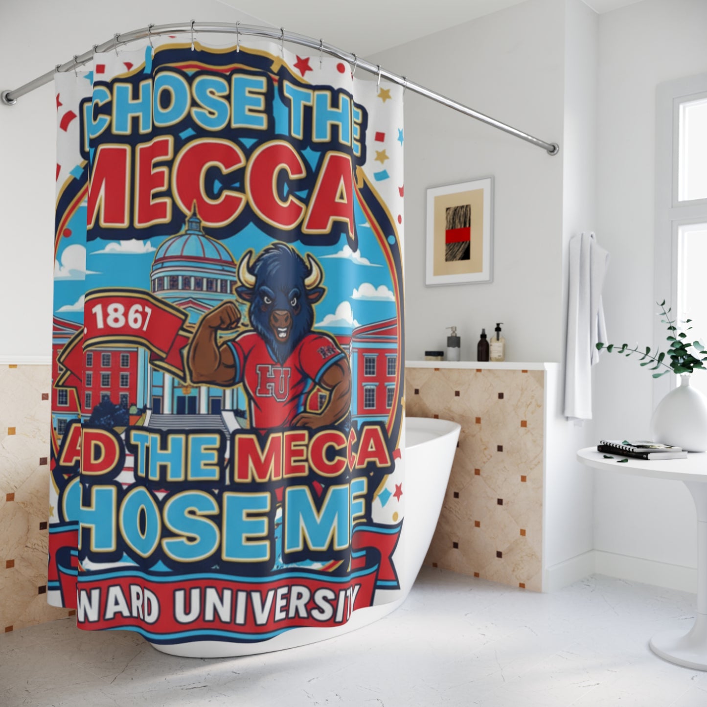 I Chose the Mecca and the Mecca Chose me Shower Curtain 3