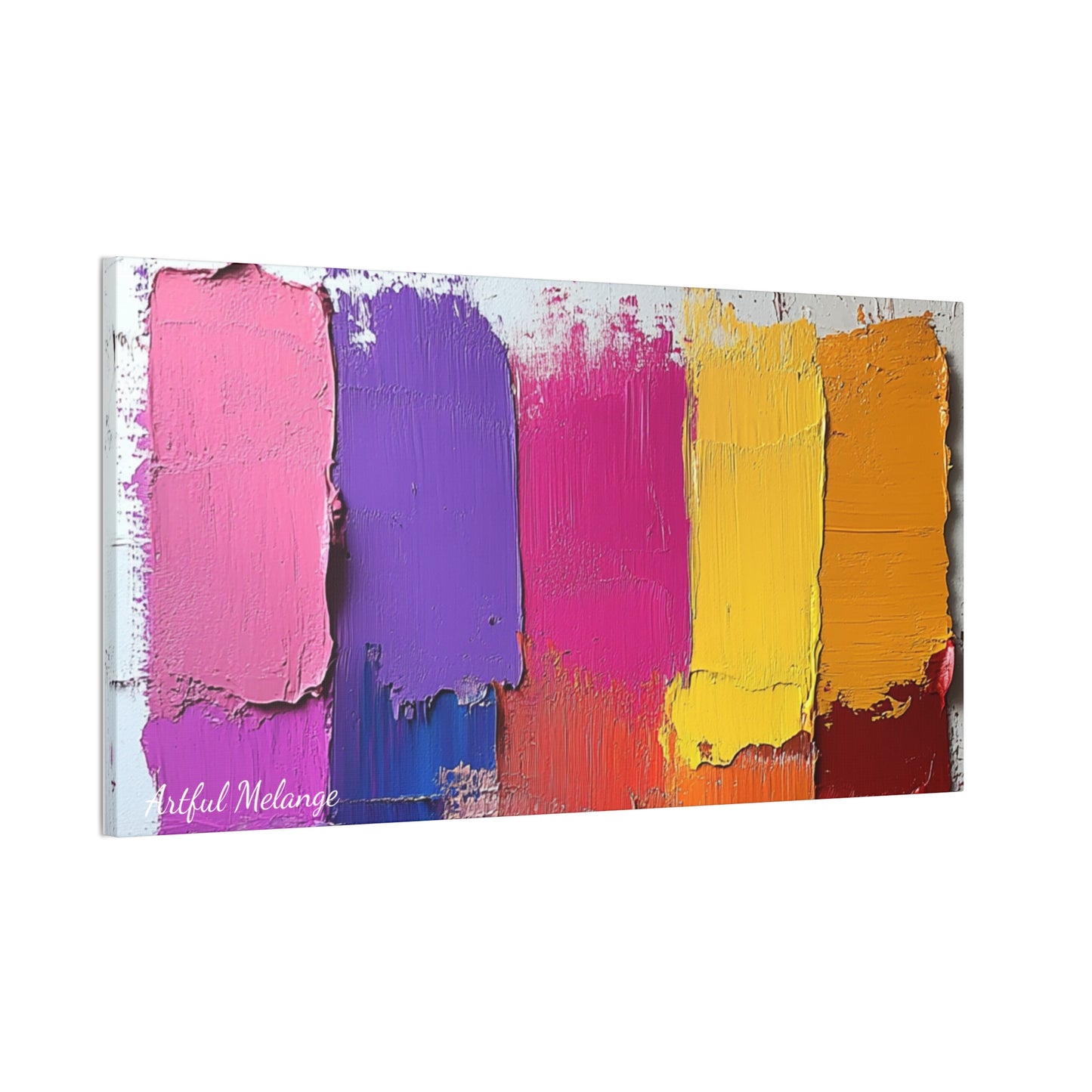 Acrylic Abstract Canvas Print - Richly Textured Artistry
