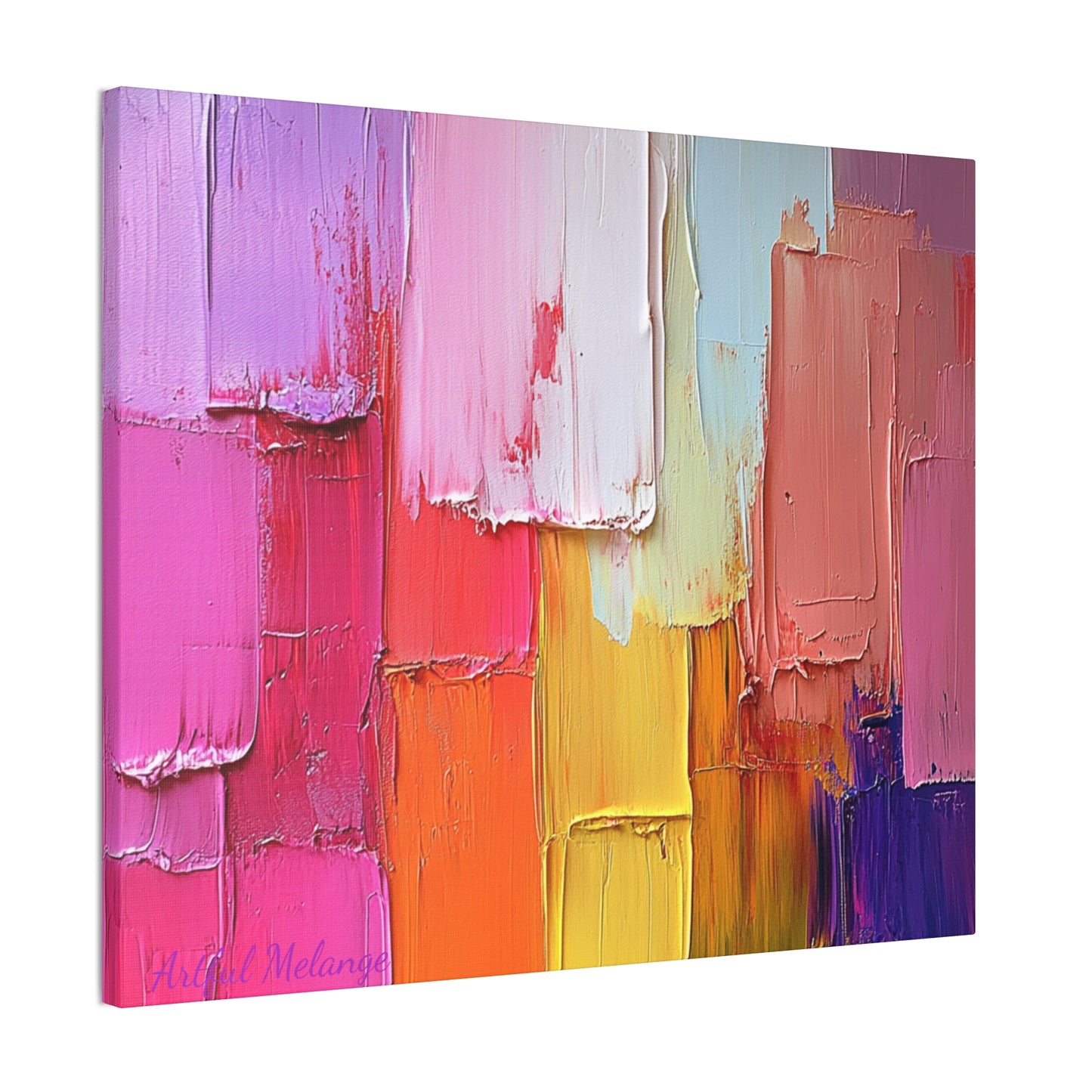 Acrylic Abstract Canvas Print - Richly Textured Artistry