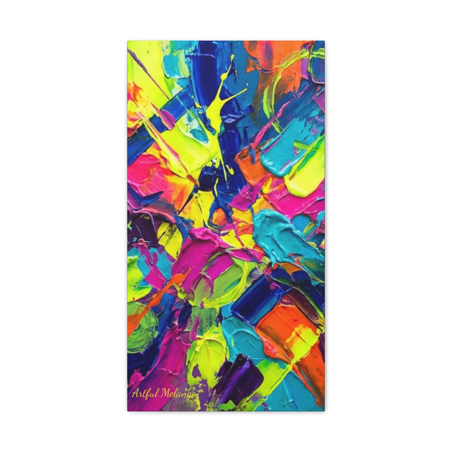 Acrylic Abstract Canvas Print - Richly Textured Artistry