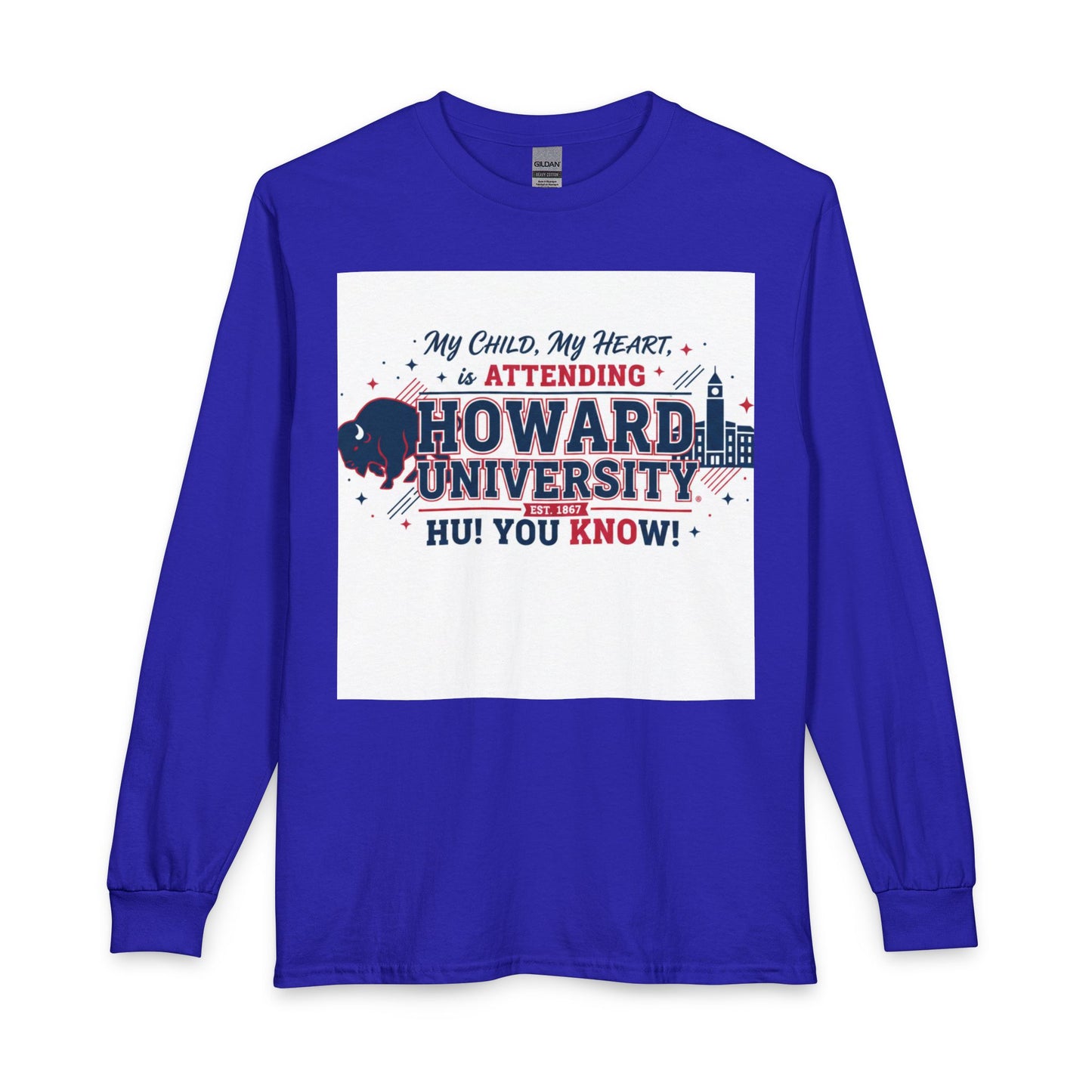 Howard University Pride Family Statement/Unisex Long Sleeve T-Shirt 3