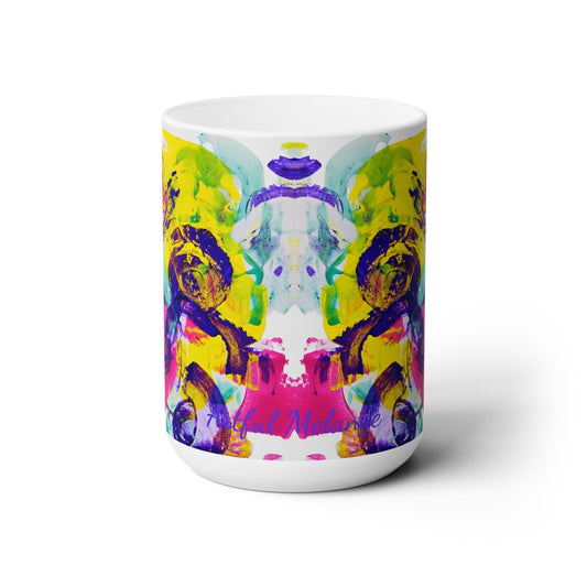 Artsy Abstract Ceramic Mug 15oz