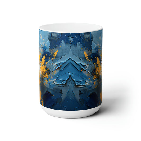 Artsy Abstract Ceramic Mug 15oz
